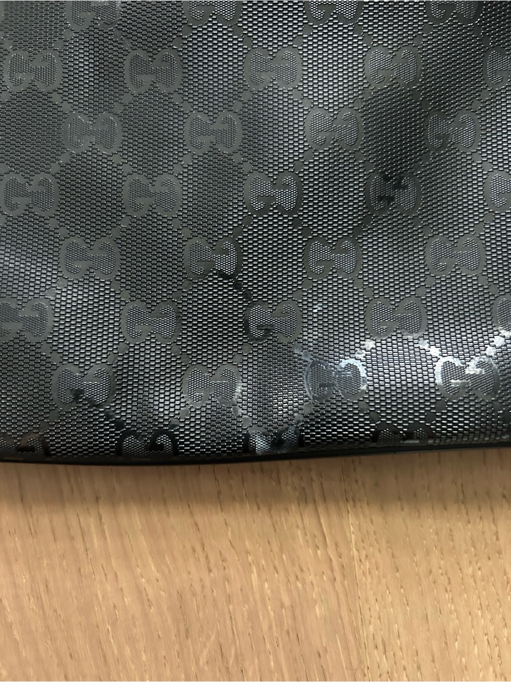 Gucci Black GG Monogram Messenger Bag - Picture 7 of 8